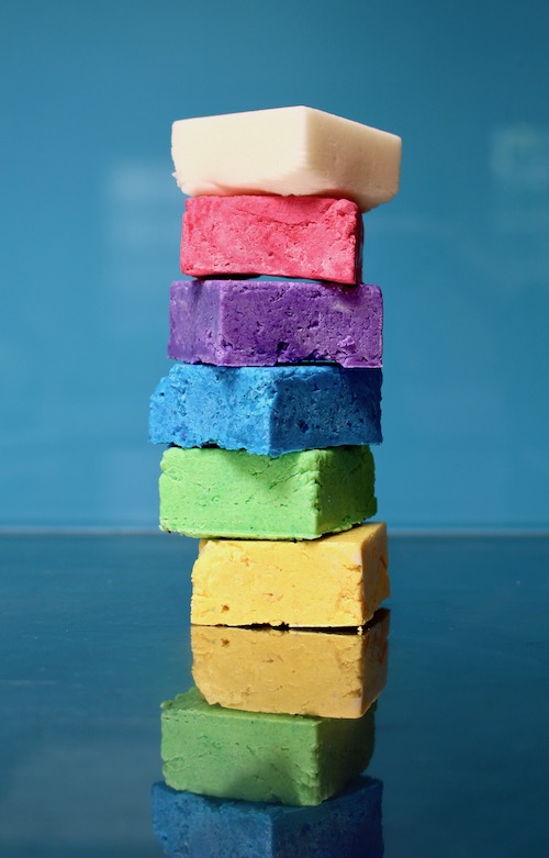 tower of gluten free solid shampoo bars